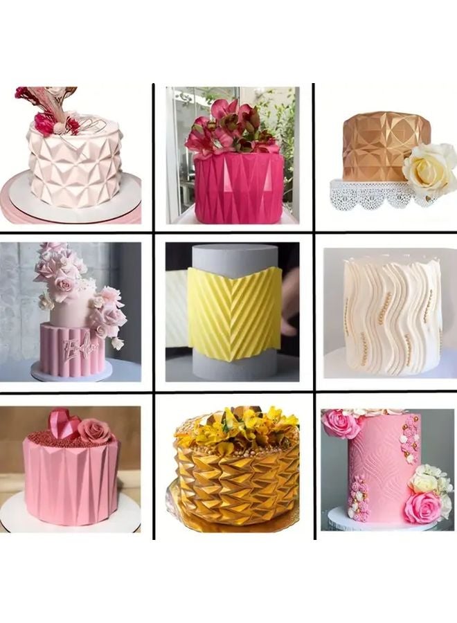 Model 1419 Versatile Silicone Cake Border Mold for Weddings Birthdays Parties Food Safe - Image 1